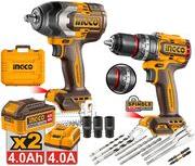 ΕΡΓΑΛΕΙΑ ΜΠΑΤΑΡΙΑΣ 20V LI-ION ΣΕΤ 2 ΤΕΜ. COSLI250586E INGCO
