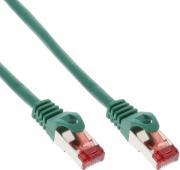PATCH CABLE S/FTP PIMF CAT.6 250MHZ COPPER HALOGEN FREE GREEN 5M INLINE