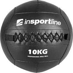 MEDICINE BALL WALBAL SE ΜΑΥΡΗ (10 KG) INSPORTLINE