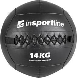 MEDICINE BALL WALBAL SE ΜΑΥΡΗ (14 KG) INSPORTLINE