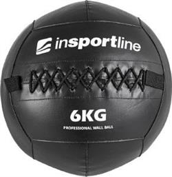 MEDICINE BALL WALBAL SE ΜΑΥΡΗ (6 KG) INSPORTLINE