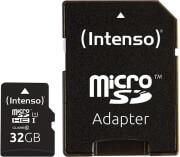 3423480 32GB MICRO SDHC UHS-I PREMIUM CLASS 10 + SD ADAPTER INTENSO από το e-SHOP