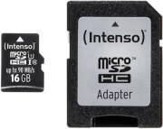 3433470 16GB MICRO SDHC UHS-I PROFESSIONAL CLASS 10 + ADAPTER INTENSO