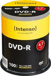 ΔΙΣΚΟΙ CD/DVD DVD-R 4.7GB 100 ΤΜΧ INTENSO