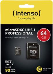 MICRO SD 64GB PROFESSIONAL INTENSO