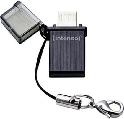 MINI MOBILE LINE 16GB USB 2.0 STICK ΜΕ ΣΥΝΔΕΣΗ USB-A MICRO USB-B ΑΣΗΜΙ INTENSO από το PUBLIC
