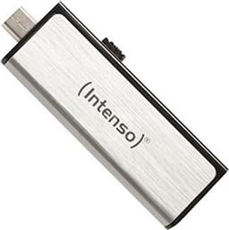 MOBILE LINE 32GB USB 2.0 STICK ΜΕ ΣΥΝΔΕΣΗ USB-A MICRO USB-B ΑΣΗΜΙ INTENSO