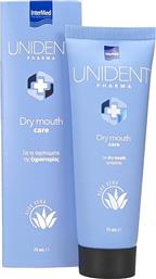 UNIDENT PHARMA DRY MOUTH CARE TOOTHPASTE ΟΔΟΝΤΟΚΡΕΜΑ ΜΕ ΦΘΟΡΙΟ ΓΙΑ ΤΗΝ ΚΑΤΑΠΟΛΕΜΗΣΗ ΤΗΣ ΞΗΡΟΣΤΟΜΙΑΣ 75ML INTERMED