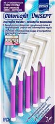 UNISEPT CHLORHEXIL INTERDENTAL BRUSHES ΒΟΥΡΤΣΑΚΙΑ ΓΙΑ ΑΠΟΤΕΛΕΣΜΑΤΙΚΟ ΚΑΘΑΡΙΣΜΟ ΤΩΝ ΜΕΣΟΔΟΝΤΙΩΝ ΔΙΑΣΤΗΜΑΤΩΝ & ΤΩΝ ΟΡΘΟΔΟΝΤΙΚΩΝ ΜΗΧΑΝΙΣΜΩΝ 5 ΤΕΜΑΧΙΑ - S 1.0MM INTERMED