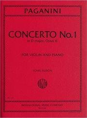 PAGANINI NICCOLO - CONCERTO FOR VIOLIN NO. 1 IN D MAJOR, OP. 6 INTERNATIONAL