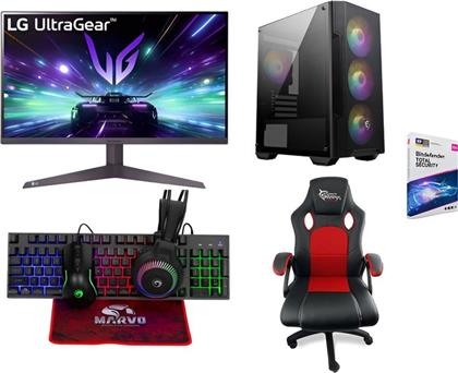 BUNDLE DESKTOP (RYZEN 5-8500G/16GB/512GB SSD/RADEON 740M/WIN11HOME) + LG GAMING MONITOR 27 27GS50F FHD VA 180HZ 1MS + ΣΕΤ GAMING 4 IN 1 CM416 + GAMING CHAIR WHITE SHARK + ANTIVIRUS BITDEFENDER INTRA