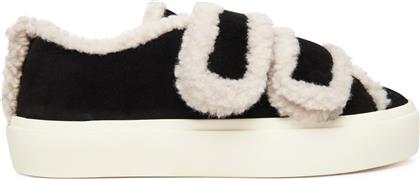 ΑΘΛΗΤΙΚΑ SHEARLING LOW VELCRO 1001.001.0231 ΜΑΥΡΟ INUIKII