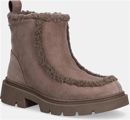 ΜΠΟΤΕΣ ΧΙΟΝΙΟΥ ΣΟΥΕΤ BIKER SUEDE ΧΡΩΜΑ: ΚΑΦΕ, 1002.012.0011.163 INUIKII