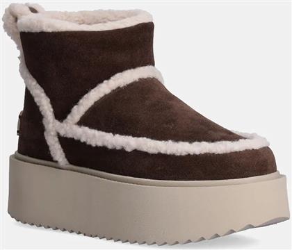 ΜΠΟΤΕΣ ΧΙΟΝΙΟΥ ΣΟΥΕΤ X COCCINELLE CLASSIC LOW SHEARLING ΧΡΩΜΑ: ΚΑΦΕ, 75204-150 INUIKII