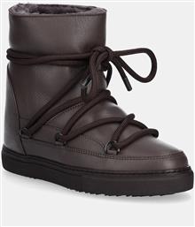 ΔΕΡΜΑΤΙΝΕΣ ΜΠΟΤΕΣ ΧΙΟΝΙΟΥ FULL LEATHER WEDGE ΧΡΩΜΑ: ΚΑΦΕ, 1001.004.0091.152 INUIKII