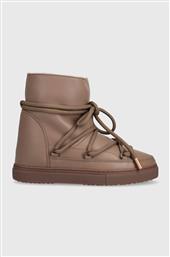 ΔΕΡΜΑΤΙΝΕΣ ΜΠΟΤΕΣ ΧΙΟΝΙΟΥ FULL LEATHER WEDGE ΧΡΩΜΑ: ΚΑΦΕ, 1001.004.0091.163 INUIKII