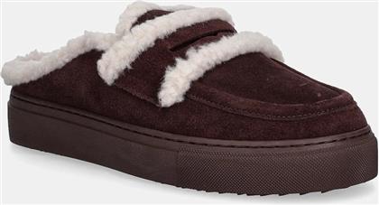 ΠΑΝΤΟΦΛΕΣ ΣΟΥΕΤ MULE WOOL ΧΡΩΜΑ: ΚΟΚΚΙΝΟ, 1004.017.0011.518 INUIKII
