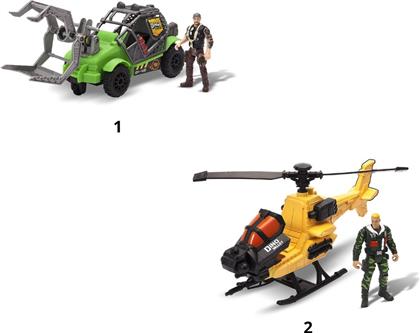 ΣΕΤ ΠΑΙΧΝΙΔΙΟΥ ΔΕΙΝΟΣΑΥΡΟΣ ΜΕ ΟΧΗΜΑ (2 ΣΧΕΔΙΑ) INVINCIBLE HEROES