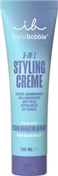 HAIR STYLING CREME 5-IN-1 ΚΡΕΜΑ ΦΟΡΜΑΡΙΣΜΑΤΟΣ 5 ΣΕ 1 ΓΙΑ ΣΤΕΓΝΑ & ΒΡΕΓΜΕΝΑ ΜΑΛΛΙΑ 100ML INVISIBOBBLE