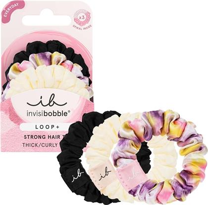 LOOP+ BE STRONG HAIR TIE FOR THICK - CURLY HAIR ΛΑΣΤΙΧΑΚΙΑ ΜΑΛΛΙΩΝ ΜΕ ΔΥΝΑΤΟ ΚΡΑΤΗΜΑ ΓΙΑ ΠΥΚΝΑ - ΣΓΟΥΡΑ ΜΑΛΛΙΑ 3 ΤΕΜΑΧΙΑ INVISIBOBBLE