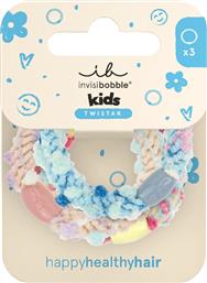 TWISTAR KIDS POM POM TIE ΠΟΛΥΧΡΩΜΑ & ΠΑΙΧΝΙΔΙΑΡΙΚΑ ΛΑΣΤΙΧΑΚΙΑ ΠΑΙΔΙΩΝ ΓΙΑ ΛΕΠΤΑ ΜΑΛΛΙΑ 3 ΤΕΜΑΧΙΑ INVISIBOBBLE