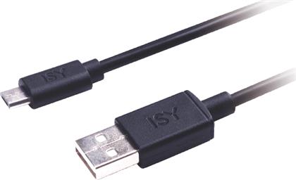 ΚΑΛΩΔΙΟ USB-A ΣΕ MICROUSB 2M - ΜΑΥΡΟ ISY