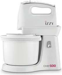 CHEF500 3 L 500W ΜΕ ΠΕΡΙΣΤΡΕΦΟΜΕΝΟ ΚΑΔΟ ΛΕΥΚΟ ΜΙΞΕΡ ΧΕΙΡΟΣ IZZY