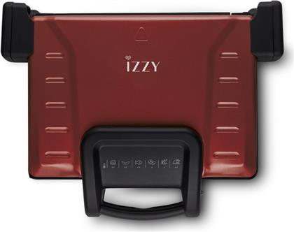 FAMILY GRILL CERAMIC 2100W ΚΟΚΚΙΝΗ ΤΟΣΤΙΕΡΑ - ΓΚΡΙΛΙΕΡΑ IZZY
