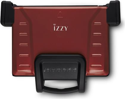 FAMILY GRILL CERAMIC 2100W ΚΟΚΚΙΝΟ ΤΟΣΤΙΕΡΑ - ΓΚΡΙΛΙΕΡΑ IZZY