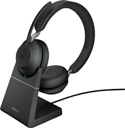 ΑΣΥΡΜΑΤΑ ΑΚΟΥΣΤΙΚΑ ΚΕΦΑΛΗΣ EVOLVE2 65 LINK380C MS STEREO STAND - ΜΑΥΡΑ JABRA