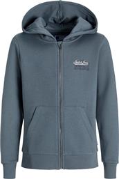 HOODIE ΜΕ ΦΕΡΜΟΥΑΡ JJELOGO 12279801 ΓΚΡΙ/ΜΠΛΕ (128CM)-(8 ΕΤΩΝ) JACK & JONES