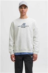 ΑΝΔΡΙΚΗ ΜΠΛΟΥΖΑ ΦΟΥΤΕΡ ΜΕ LOGO PRINT - 12282791 ΓΚΡΙ JACK & JONES