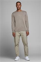 ΑΝΔΡΙΚΗ ΜΠΛΟΥΖΑ ΜΟΝΟΧΡΩΜΗ - 12174001 ΕΚΡΟΥ JACK & JONES