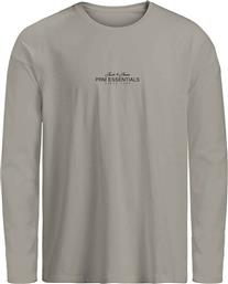 ΑΝΔΡΙΚΗ ΜΑΚΡΥΜΑΝΙΚΗ ΜΠΛΟΥΖΑ ΜΕ LETTERING REGULAR FIT - 12288081 ΚΡΕΜ JACK & JONES