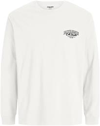 ΑΝΔΡΙΚΗ ΜΑΚΡΥΜΑΝΙΚΗ ΜΠΛΟΥΖΑ ΜΕ LOGO PRINT REGULAR FIT - 12278510 ΛΕΥΚΟ JACK & JONES