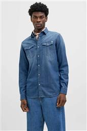 ΑΝΔΡΙΚΟ DENIM ΠΟΥΚΑΜΙΣΟ REGULAR FIT - 12138115 DENIM BLUE JACK & JONES