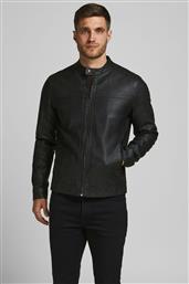 ΑΝΔΡΙΚΟ FAUX LEATHER JACKET - 12182461 ΜΑΥΡΟ JACK & JONES