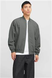 ΑΝΔΡΙΚΟ ΜΟΝΟΧΡΩΜΟ BOMBER JACKET ΜΕ ΛΟΓΟΤΥΠΟ - 12268608 ΛΑΔΙ JACK & JONES