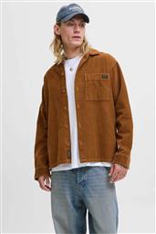 ΑΝΔΡΙΚΟ OVERSHIRT ΚΟΤΛΕ ΜΟΝΟΧΡΩΜΟ RELAXED FIT - 12278992 ΚΑΦΕ JACK & JONES