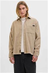 ΑΝΔΡΙΚΟ OVERSHIRT ΚΟΤΛΕ ΜΟΝΟΧΡΩΜΟ RELAXED FIT - 12278992 ΚΑΜΗΛΟ JACK & JONES