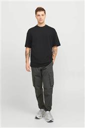 ΑΝΔΡΙΚΟ ΠΑΝΤΕΛΟΝΙ CARGO ΜΟΝΟΧΡΩΜΟ RELAXED FIT - 12242264 ΧΑΚΙ JACK & JONES