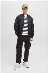 ΑΝΔΡΙΚΟ ΠΑΝΤΕΛΟΝΙ CARGO ΜΟΝΟΧΡΩΜΟ RELAXED FIT - 12268261 ΜΑΥΡΟ JACK & JONES