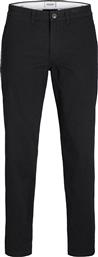 ΑΝΔΡΙΚΟ ΠΑΝΤΕΛΟΝΙ CHINO ΜΟΝΟΧΡΩΜΟ SLIM FIT - 12278907 ΜΑΥΡΟ JACK & JONES