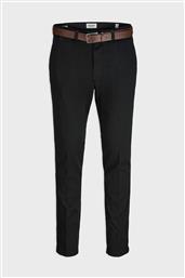 ΑΝΔΡΙΚΟ ΠΑΝΤΕΛΟΝΙ CHINO ΜΟΝΟΧΡΩΜΟ SLIM FIT - 12279249 ΜΑΥΡΟ JACK & JONES