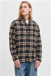 ΑΝΔΡΙΚΟ ΠΟΥΚΑΜΙΣΟ ΜΕ ΚΑΡΟ ΣΧΕΔΙΟ REGULAR FIT - 12278406 ΜΑΥΡΟ JACK & JONES