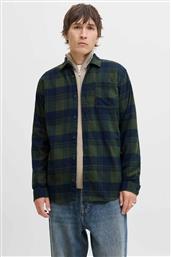 ΑΝΔΡΙΚΟ ΠΟΥΚΑΜΙΣΟ ΜΕ ΚΑΡΟ ΣΧΕΔΙΟ REGULAR FIT - 12279259 ΠΡΑΣΙΝΟ JACK & JONES