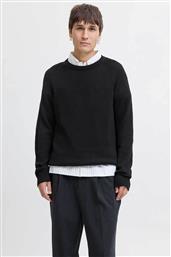 ΑΝΔΡΙΚΟ ΠΟΥΛΟΒΕΡ REGULAR FIT - 12278916 ΜΑΥΡΟ JACK & JONES