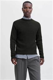 ΑΝΔΡΙΚΟ ΠΟΥΛΟΒΕΡ REGULAR FIT - 12283381 ΠΡΑΣΙΝΟ ΣΚΟΥΡΟ JACK & JONES