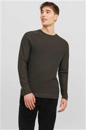 ΑΝΔΡΙΚΟ ΠΟΥΛΟΒΕΡ RIBBED - 12240711 ΑΝΘΡΑΚΙ JACK & JONES