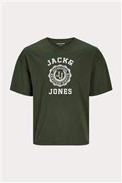 ΑΝΔΡΙΚΟ T-SHIRT ΜΕ GRAPHIC LOGO PRINT - 12256781 ΧΑΚΙ JACK & JONES